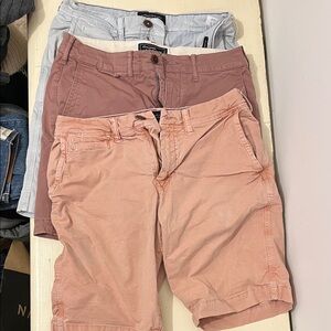 American Eagle Outfitters Men's Shorts - Light Pink, Mauve, Light Gray